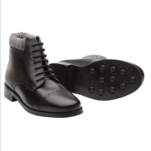 Dapper Shoes Co. Men's Toe Cap Oxford Boots - Picture 4 of 8